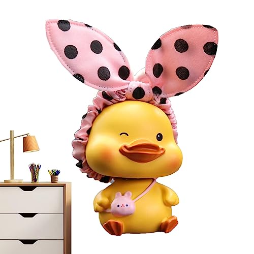 Maciun Auto-Armaturenbrett-Ornamente, Wackelente für Armaturenbrett, Wackelkopf, Hundedekoration für Schlafzimmer, Auto, Armaturenbrett, Schreibtisch-Dekoration