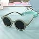 BTHRORO Kinder Sonnenbrille für Jungen und Mädchen, Niedliche UV400 Schutz Polarisierte Sonnenbrille Runde Baby Sonnenbrille mit Verstellbar Gurt für 0-2 Jahre