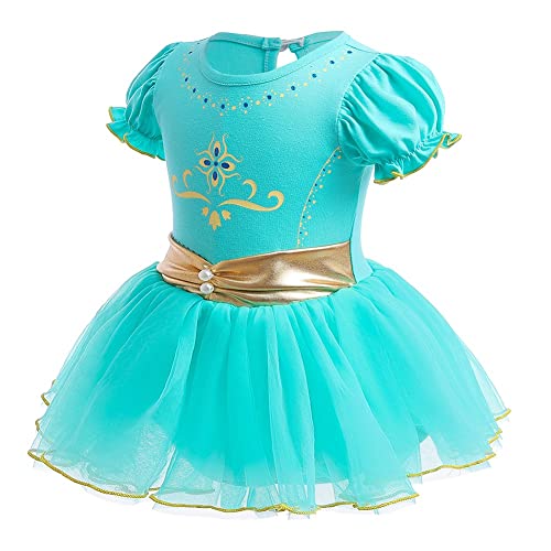 Fmyfwy Baby Girls Jasmine Princess Aladdin Costume Halloween Christmas Birthday Romper Tutu Dress W/Headband 3-6M #TOP1