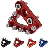 Materiales de alta calidad: hecho de aleación de aluminio CNC de alta calidad, las piezas posventa son duraderas. Reduce tu costo de reemplazo y prolonga eficazmente la vida útil del pedal de freno trasero.