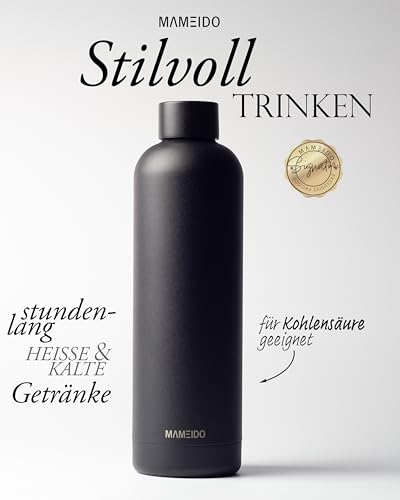 MAMEIDO Thermosflasche 1 l (Rich Black) – Ansicht 2