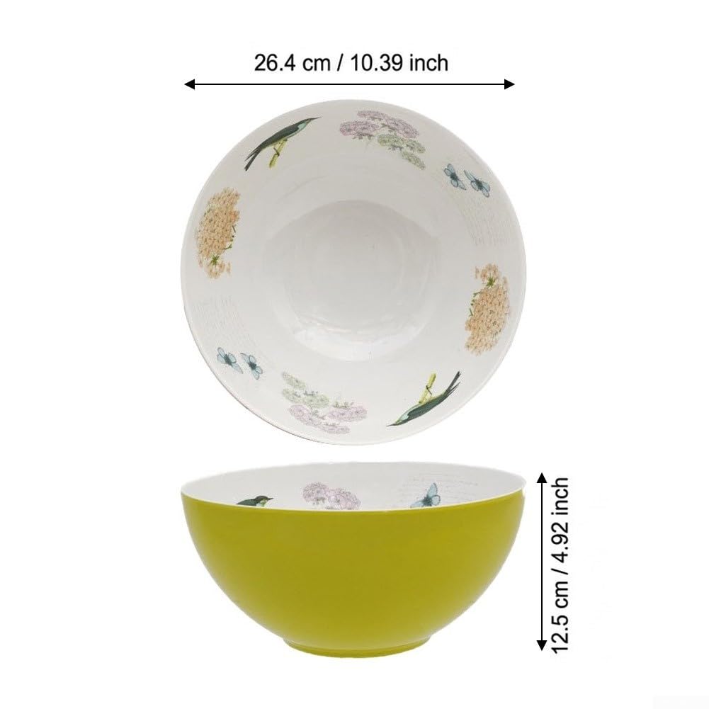 Ciotola Grande 3L per Pasta Frutta Uso Domestico Ristorante(Green)