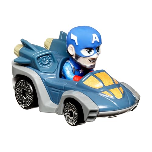 Hot Wheels RacerVerse, Coffret de 5 voitures en métal Marvel optimisées pour les circuits Hot Wheels , pilotées par de célèbres personnages Marvel, cadeau pour enfants et collectionneurs, HPN40