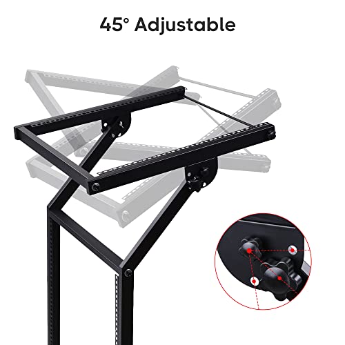Aw Rolling Dj Mixer Stand Stage Cart Adjustable Rack Mount Studio Equipment Music Party Show 12Ux #TOP2