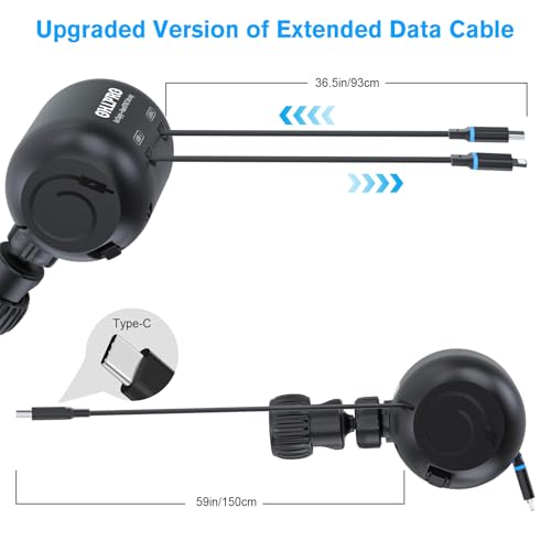 Chargeur voiture rétractable pour siège arrière compatible iPhone 17 iPad - 6