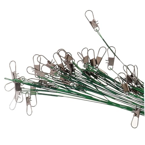 HANABASS Versatile 40pcs Fishing Wire Leaders Swivels miniatura 3