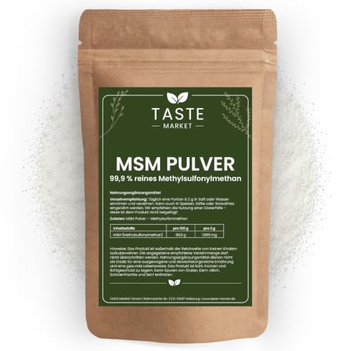 MSM Polvere 99,9% – 25 kg – Senza Additivi – Zolfo organico (Metilsulfonilmetano)