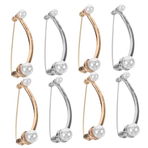 Broche en perles délicate et fermoirs de boucles d'oreilles de qualité supérieure