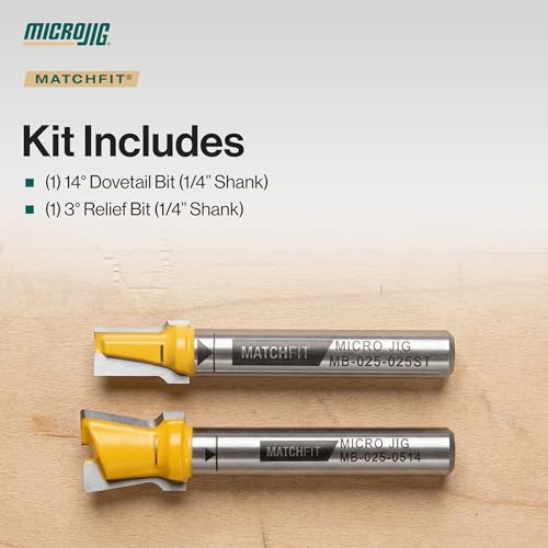 MICROJIG Matchfit Dovetail & Relief Bundle