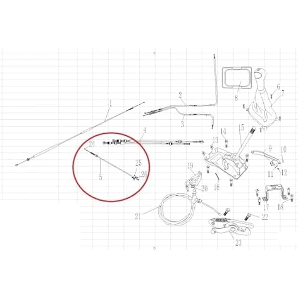 Linka Sprzęgła Linka sprzęgła lub linka przepustnicy RS800 XYJK800 4WD GSMOON 800 CAR RS800 utv 38851320000000 Throttle cable