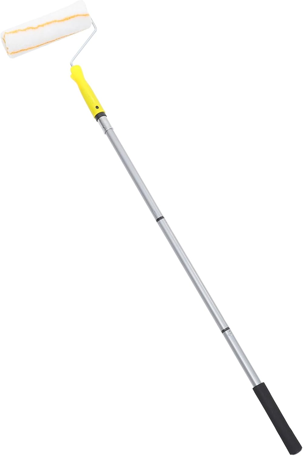 Angoily 1Set Detachable Paint Roller Section Extendable Handle with Microfiber Roller for Easy Household Painting for Walls Ceilings and Surfaces