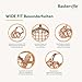 Baskerville Wide Fit Maulkorb für große Hunde mit breiter Schnauze, Boxer, Rottweiler, er können atmen, hecheln und trinken, verhindert Beißen, Trainingsmaulkorb für mittlere & große Hunde(Größe 2)