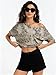 Kistore Women's Off the Shoulder Tops Summer Casual Short Sleeve T Shirts Cute Going Out Trendy Top Khaki Gearwheel M