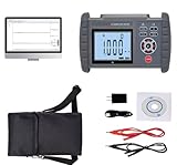 VTSYIQI Equipotential Bonding Resistance Tester Equipotential Property Connection Resistance Tester DC Resistance Tester with 0.001mΩ to 300.0KΩ Resolution 1uΩ Accuracy ±0.1% for Transformer Windings