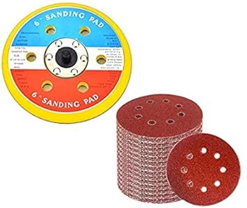XtremeFast Air Sanding Disc Polish Pad for 150 mm Pneumatic Sander Wood Polisher (6 inch)
