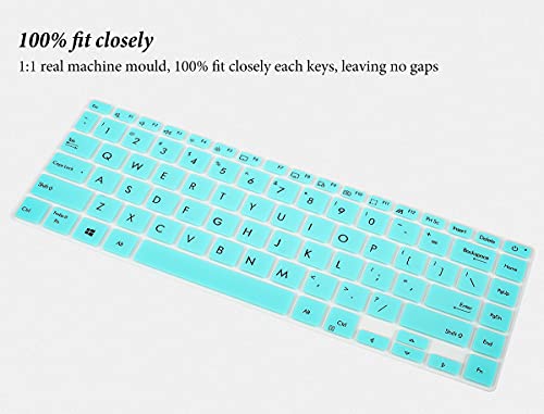 Keyboard Cover Skin For Asus E410 L410 L410Ma-Db02 14 Inch, Asus Vivobook S14 S433 S433Ea S433Fl S433Fa S435 S435Ea M433/Vivobook Flip 14 Tm420/Vivobook 14 M413 X413 K413,Asus Zenbook 14 Cover-Mint #TOP1
