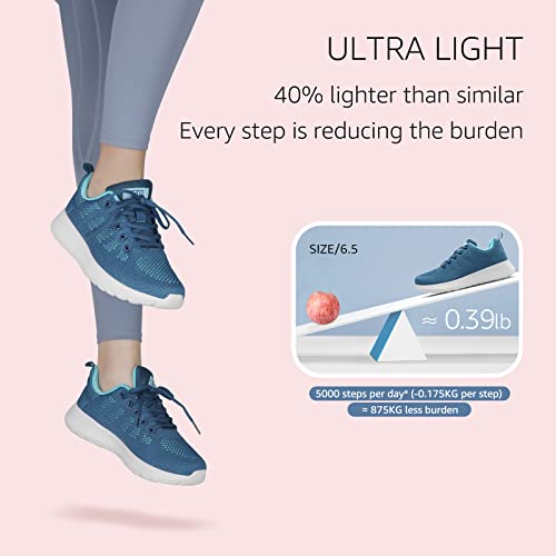 STQ Tennis Shoes Womens Lightweight Comfortable Lace up Walking Shoes Athletic Fashion Workout Gym Cross Training Sneakers3