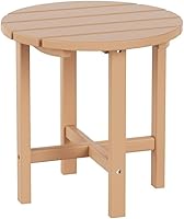 Vista 71 de Costaelm Mesas Laterales Cuadradas para Exteriores, Mesas de Patio Adirondack para Exteriores, Mesa Lateral de Patio de HDPE Resistente a