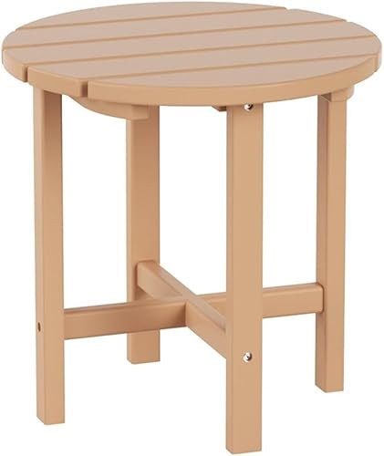 Miniatura 71 de Costaelm Mesas Laterales Cuadradas para Exteriores, Mesas de Patio Adirondack para Exteriores, Mesa Lateral de Patio de HDPE Resistente a