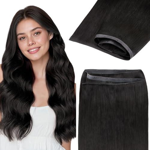 GOO GOO Butterfly Weft Hair Extensions Human Hair, Invisible Genius