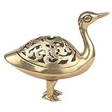 OATIPHO Räuchergefäß aus chinesischem Metall, Entenform, antike Dekoration für Aromatherapie, für Tisch oder Schreibtisch
