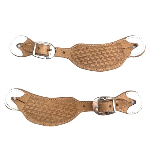 Espora Quarto De Milha + Correia Esteirada Luxo Frete Gratis (natural)