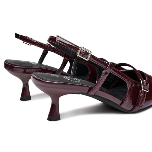 Trary Slingback Kitten Heels for Women,Pointed Toe Closed Toe Pumps,Sexy Shoes Women for Wedding2