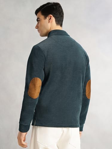 Image of Thomas Scott Men's | Regular Fit | Long Sleeves | High Neck | Solid | 100% Polyester | Knitted | Sweatshirt | Dry Clean Only