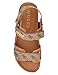 Guess Women's Florizy Sandal, Medium Brown Logo 210, 9