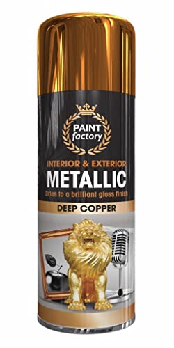 400ml All Purpose Copper Metallic 1753PR Spray Can Household Car Van Bike Aerosol Paint (1 Pack)