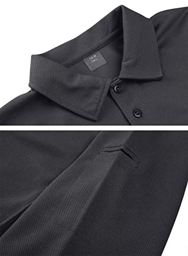 Kefitevd Mens Tactical Polo Shirts Short Sleeve Shirts Mens Solid Tagless Golf Polo Shirts For Men Military Polo Shirt Men Army Shirt Wine Red #TOP4