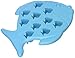 Fairly Odd Novelties FON-10012 Novelties Fish Shape 10 Ice Cube Tray Mold Blue Rubber Novelty Gag Gift, One Size