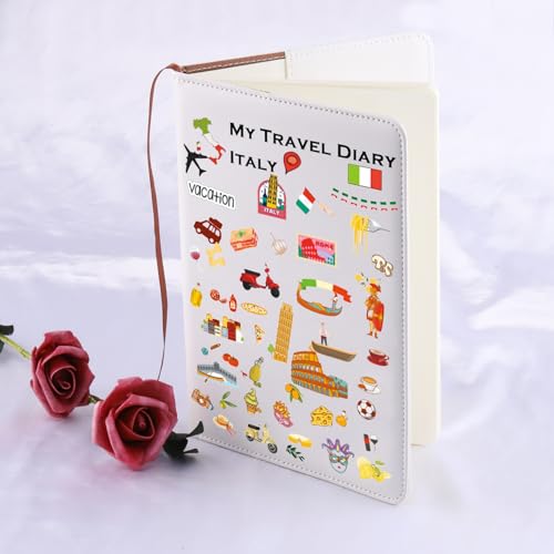 LQRI Italy Travel Leather Notebook Italy Traveler Tourist Merchandise Italy Travel Vacation Gift Ita