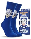 Major League Socks - AUSTON MATTHEWS Collectibles - NHL Toronto Maple Leafs Hockey Socks Adult Sizes, Hockey Socks for Men and Women, Excellent Gift for NHL Toronto Fans for All Occasions - Size 7-13