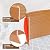 Vinyl Wall Base Baseboard Molding Trim 4inch Flexible Baseboard Trim Wood Peel and Stick Wall Molding 20 Feet, Orange Oak