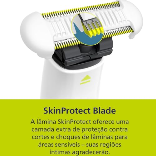 Image of Philips OneBlade Intimate Underarm & Intimate Razor for Men and Women, SkinProtect Cuts and Scratches - QP1924 /10