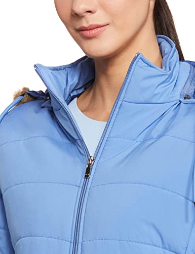 Image of Qube By Fort Collins Women's Puffer Jacket with Ribbed Hem - Trendy Lightweight Winter Wear for Casual & Street Style