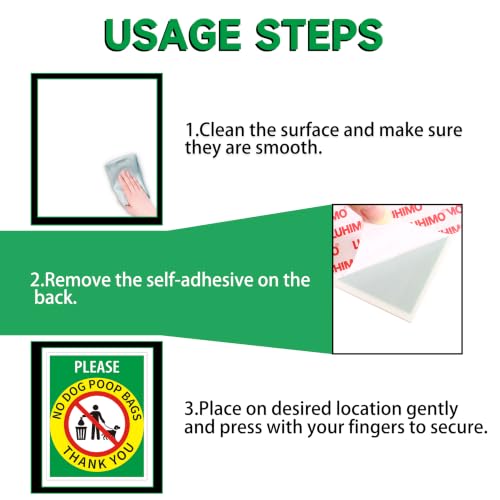 Image of 2PCS Please Do Not Dispose Poop Bags in This Trash Bin Stickers