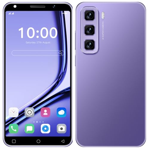 JtQtJ Telefono cellulare 5 pollici display, 16GB ROM/fino a 128GB,