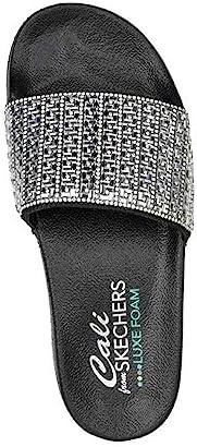 Skechers Women's Shower Slide Sandal, Black, 7 | Image 3
