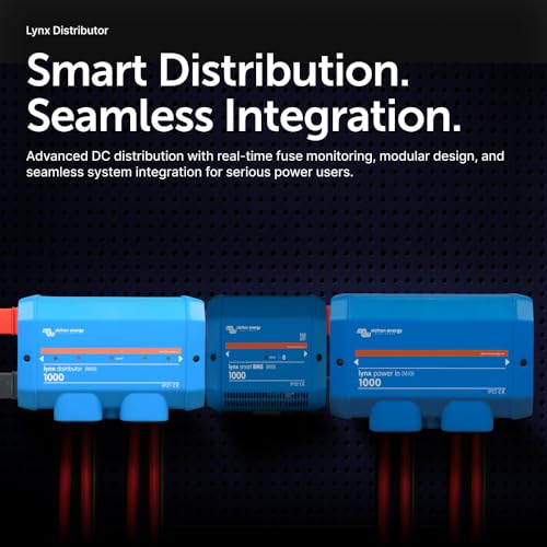 Image of Victron Energy Lynx Distributor - Modular M10 DC Bus Bar with 4 Fuses