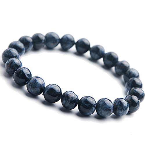 Bracelet Pietersite bleue naturelle perles de 9mm bijou quotidien chic unisexe