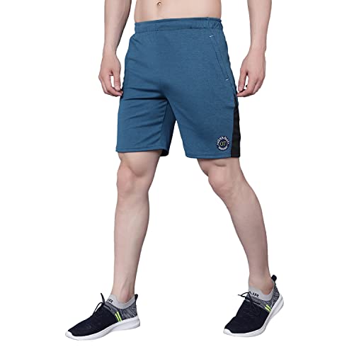 Image of John Ally Mens Gym Shorts Built with Durable Both Sider Zipper Pocket and Moisture Wicking Fabric for Workout, Yoga, Running and Lounge wear.
