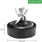 for Ninja Blender Blade Replacement Parts, 6 Fins Extractor Blade Compatible with Ninja Professional Countertop Blender BL660C BL663 BL663CO BL740 BL770 BL773 BL780C, Fit for Nutri Ninja 16oz Cup