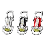 Mini Keychain Flashlight, 3-in-1 Mini Torch, 2025 Rechargeable LED Torch with Power Bank, Waterproof Emergency Key Ring Light for Outdoor, Hiking, Camping, Portable Pocket-Sized Torch (3Pcs -mix)