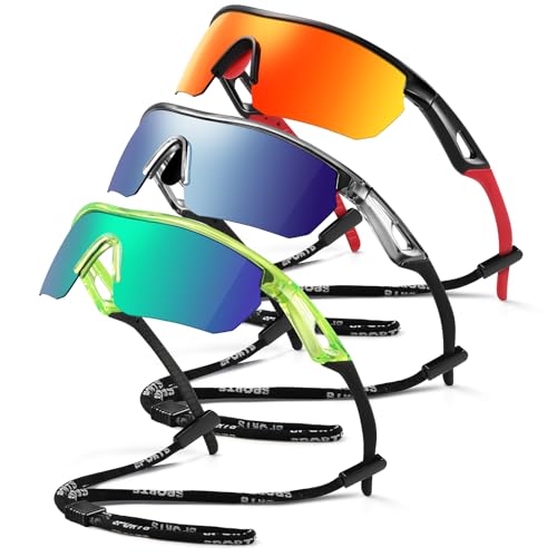 Image of Kids Sunglasses Youth Baseball Sunglasses for Boys Girls 3-12 Polarized Softball Sports Goggles UV Protection