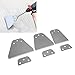 3PCS Hammer Scrapers with Gaskets, Spring Steel Floor Scraper Tool Kit, Heavy Duty Tile Grout Adhesive Removal Tool for DIY Renovation, Includes 4in 5in 6in Blades