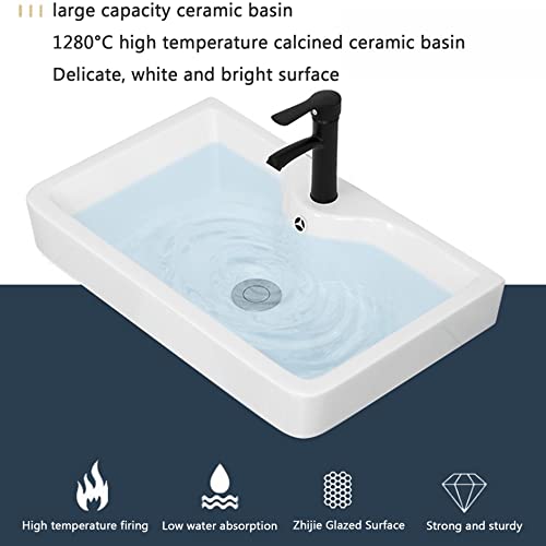 Wall Mount Bathroom Vanities,Bathroom Vanity Sink Combo For Small Space,Wall Mounted Cabinet Set W/White Ceramic Basin Sink Top,Hot And Cold Faucet,For Contemporary Kitchen Patio Laundry Room (Size : #TOP2