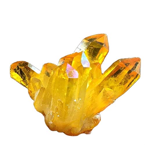 GAENZA FALAEN Citrine 1PC Citrine Cuarzo Crystal Cluster Espécimen Desmagnetización Crystal Cluster Citrine Crystal Cave Block Raw Rough Stone Collection Espécimen Mineral de Piedra