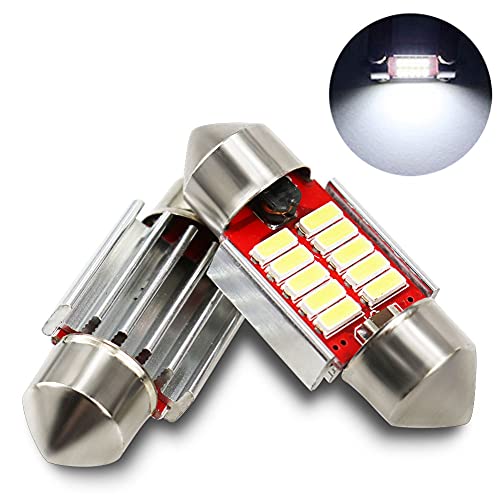 Nanpoku T10 31mm LED ルームランプ ホワイト 6000K 4014SMD 10連 12V車用 キャンセラー内蔵 定電流回路 無極性 ledルームライト/室内灯/ナンバー灯 2個入り Nanpoku T10 31mm LED ルームランプ ホワイト 6000K 4014SMD 10連 12V車用 キャンセラー内蔵 定電流回路 無極性 ledルームライト/室内灯/ナンバー灯 2個入り